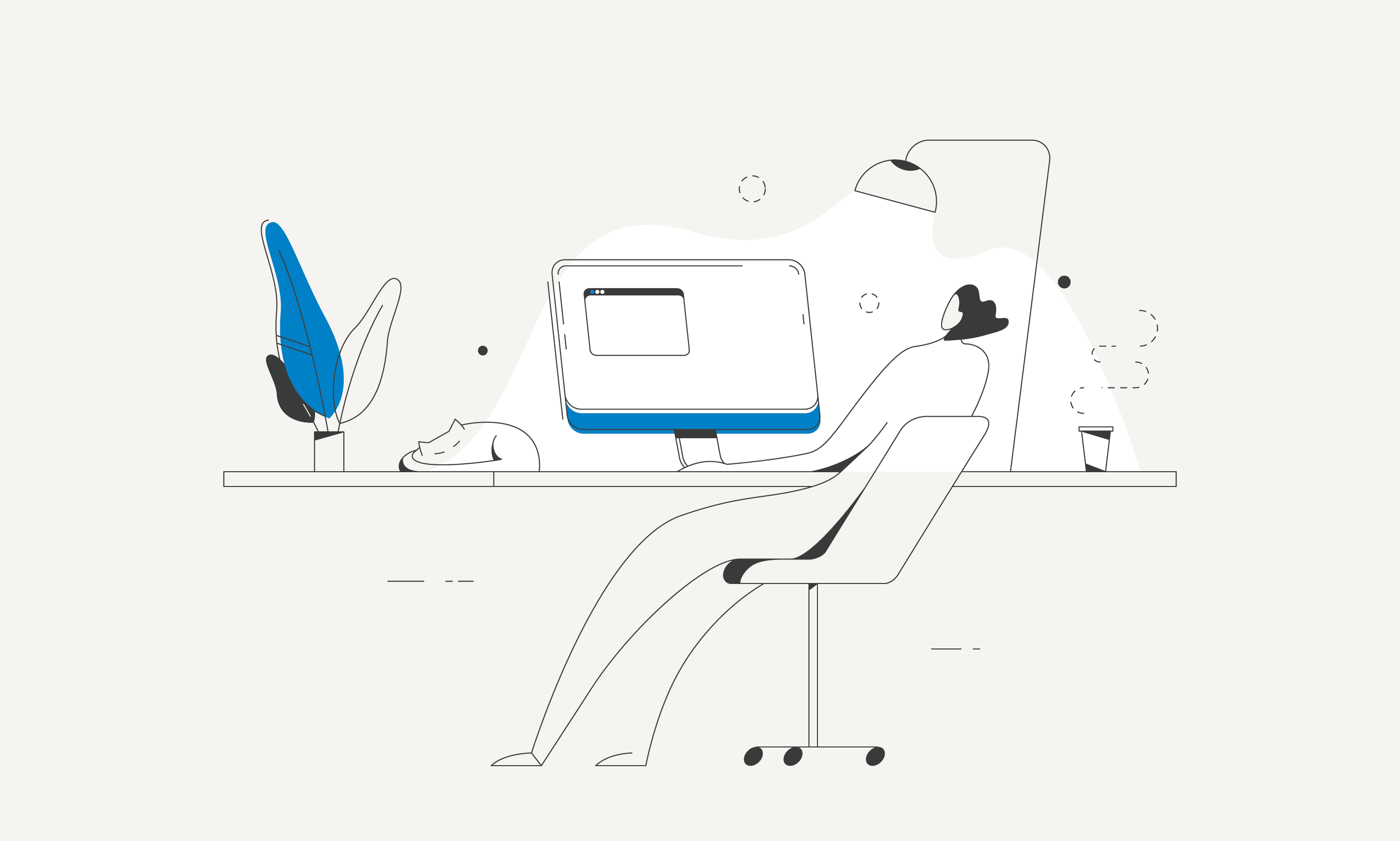 desktop man